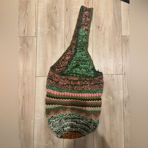 Multicolor Knit Carrying Bag
